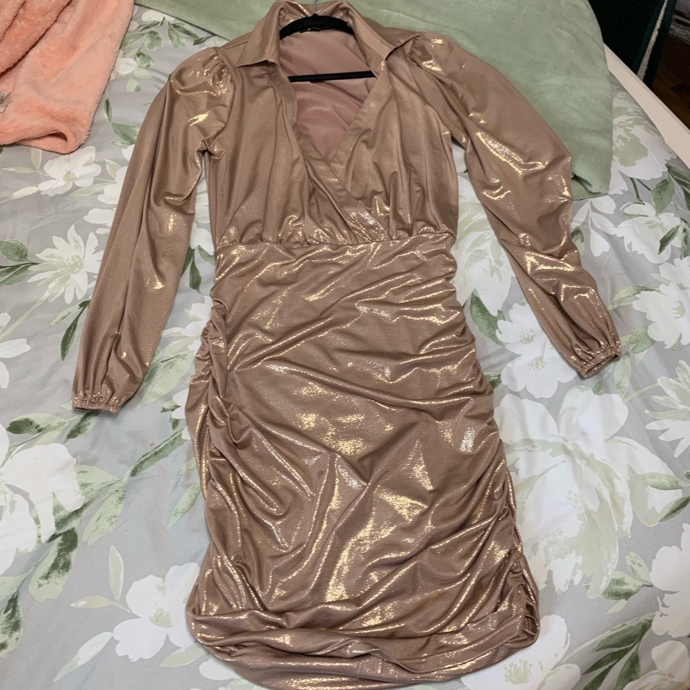 Gold dress